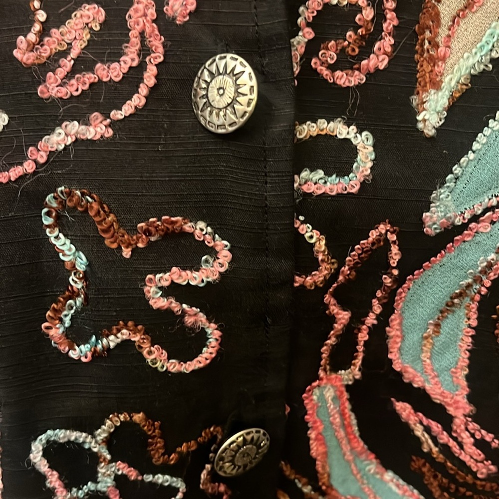 Mirasol Embroidered Shirt/Jacket Size Large - Picture 3 of 11